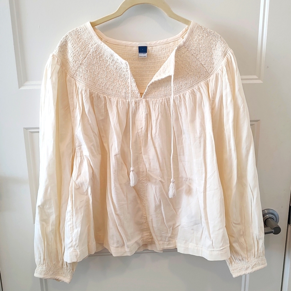 Boho Blouse with Pinch-pleat details by Old Navy